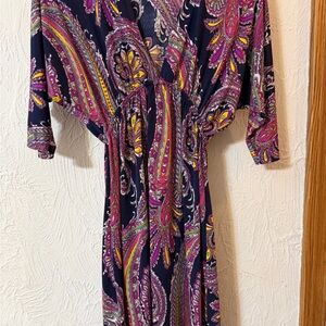 5th & Love Multicolor Paisley Long Sleeve Dress